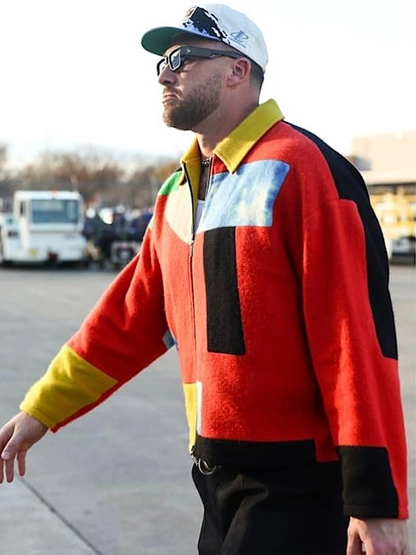 Travis Kelce Multicolor Patchwork Jacket