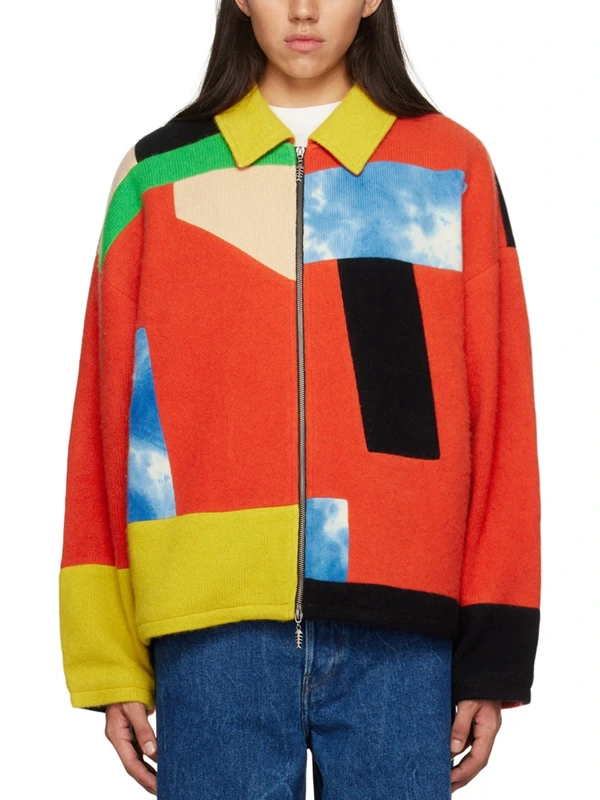 Travis Kelce Patchwork Cashmere Jacket