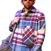 Travis-Kelce-Quarter-Zip-Plaid-Shirt-Jacket