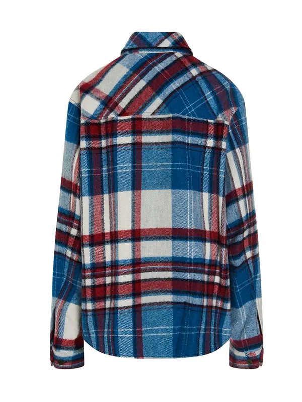 Travis-Kelce-We11done-half-zip-plaid-shirt-jacket