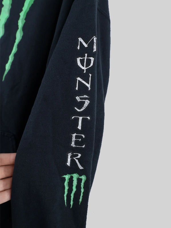 Vintage Monster Energy Hoodie Black