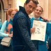 Wicked 2024 Jonathan Bailey Blue Jacket