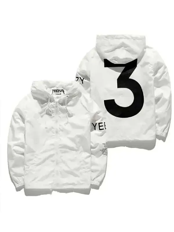 Yeezy Season 3 Kanye West Hoodie Jacket White Black