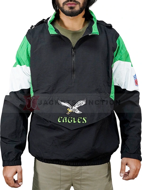 eagles starter pullover jacket