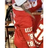 taylor swift travis kelce red puffer jacket