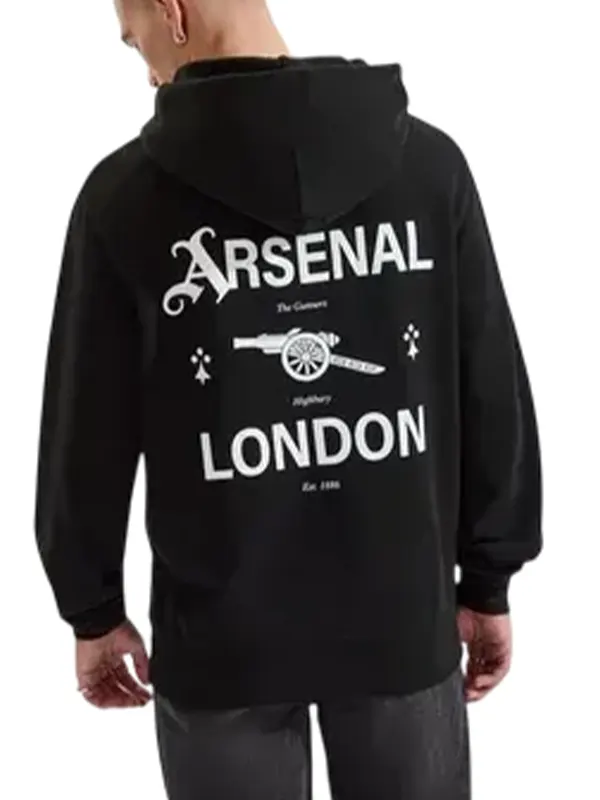 1886-Arsenal-Black-Graphic-Hoodie