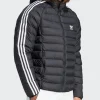 ADIDAS PADDED HOODED PUFFER JACKET BLACK