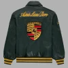 Aime Leon Dore x Porsche 993 Turbo Green Leather Jacket