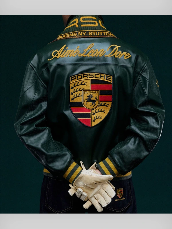 Aimé Leon Dore x Porsche Geen Leather Jacket