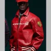 Aimé Leon Dore x Porsche Leather Club Jacket Red