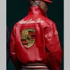 Aimé Leon Dore x Porsche Leather Red Jacket