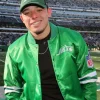 Anthony Ramos New York Jets Starter Green Satin Bomber Jacket