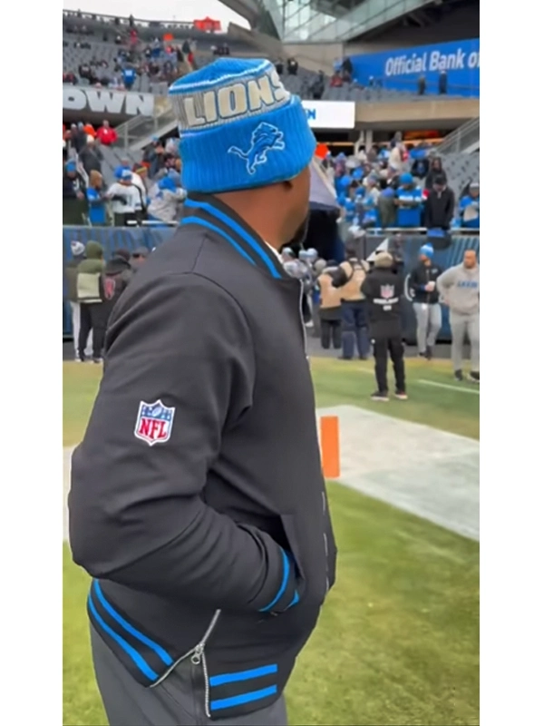 Antwaan Randle El Lions Bomber Jacket Black