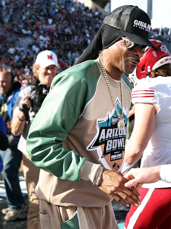 Arizona Bowl Halftime Show Snoop Dogg Brown & Green Tracksuit