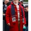 Arnold Schwarzenegger The Man with the Bag Red Santa Coat