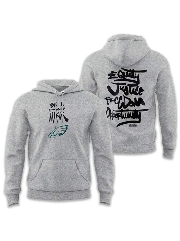 Be A Change Maker NFL Hoodie Eagles