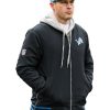 Ben Johnson Detroit Lions Bomber Jacket Black