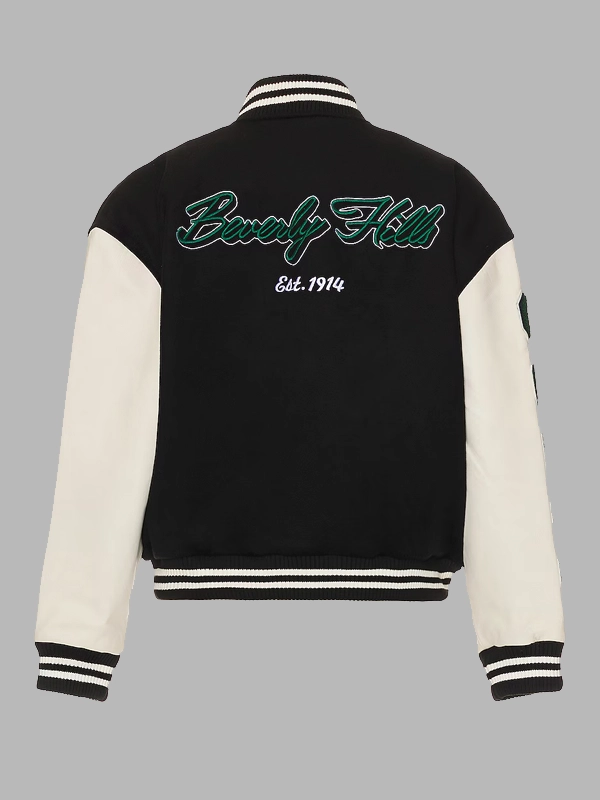 Beverly Hills x Revolve Black & White Varsity Jacket