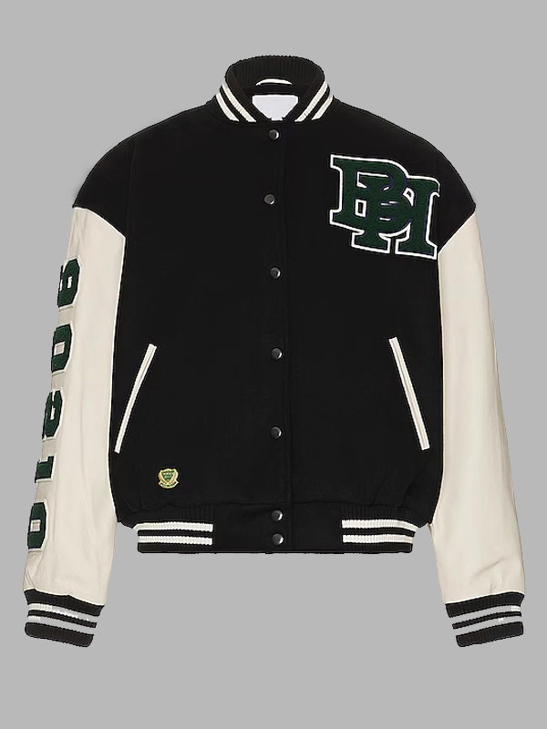 Beverly Hills x Revolve Varsity Jacket Black & White