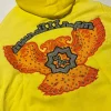 Bloody Osiris Murd333r.fm Rhinestone Hoodie Yellow