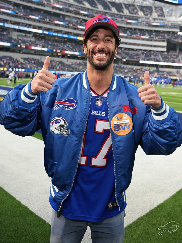 Buffalo Bills Daniel Ricciardo Varsity Jacket