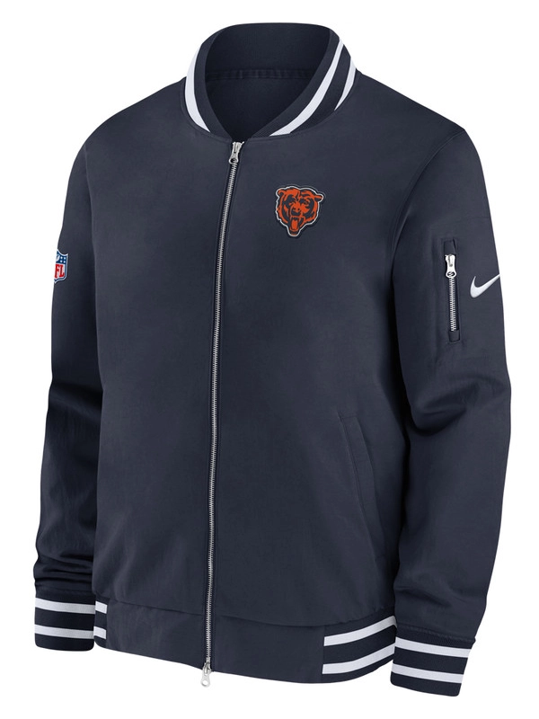 Chicago Bears Nike Sideline Coach Bomber Jacket