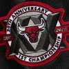 Chicago Bulls Black Vintage Logo Full-Snap Varsity Jacket