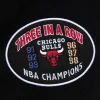 Chicago Bulls Black Vintage Logo Varsity Jacket