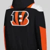 Cincinnati Bengals Starter Half-Zip Jacket Black