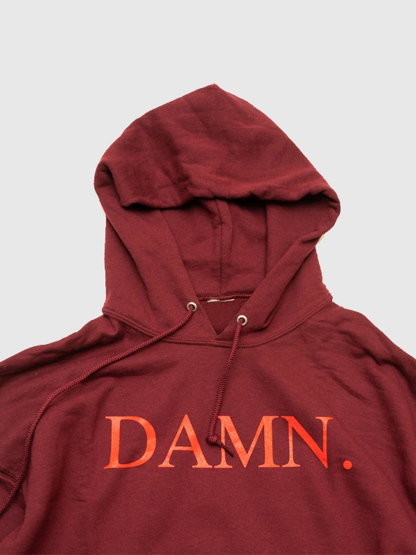 DAMN Album Kendrick Lamar Hoodie Maroon