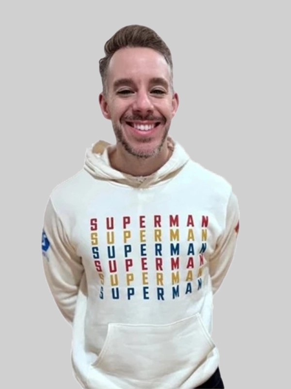 DC Superman 2025 Hoodie Off-White