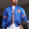 Denver Broncos Lewis Hamilton Blue Starter Varsity Jacket