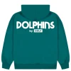 GOLF WANG Miami Dolphins Cutout Pullover Hoodie Aqua