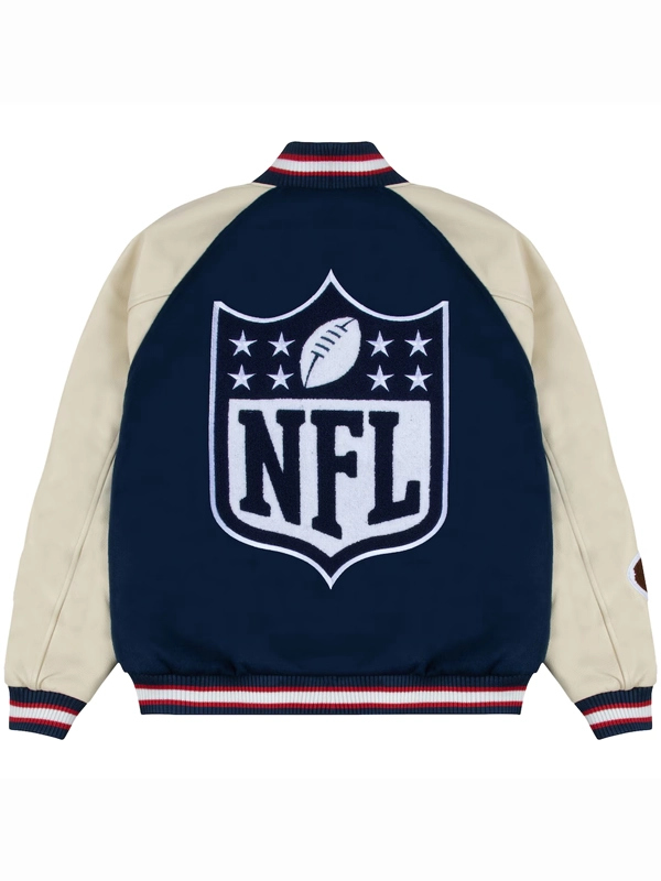 GOLF WANG NFL Letterman Varsity Full-Snap Jacket Blue