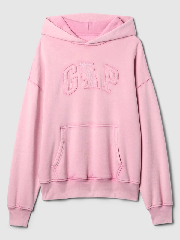 Gap Wicked Vintage Soft Logo Hoodie Pink