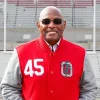 HOMAGE Archie Griffin Red & Grey GOAT Varsity Jacket