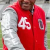 HOMAGE Archie Griffin Red & Grey Varsity Jacket