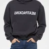 Helmut Lang Men's Meatpacking Logo Hoodie Grey