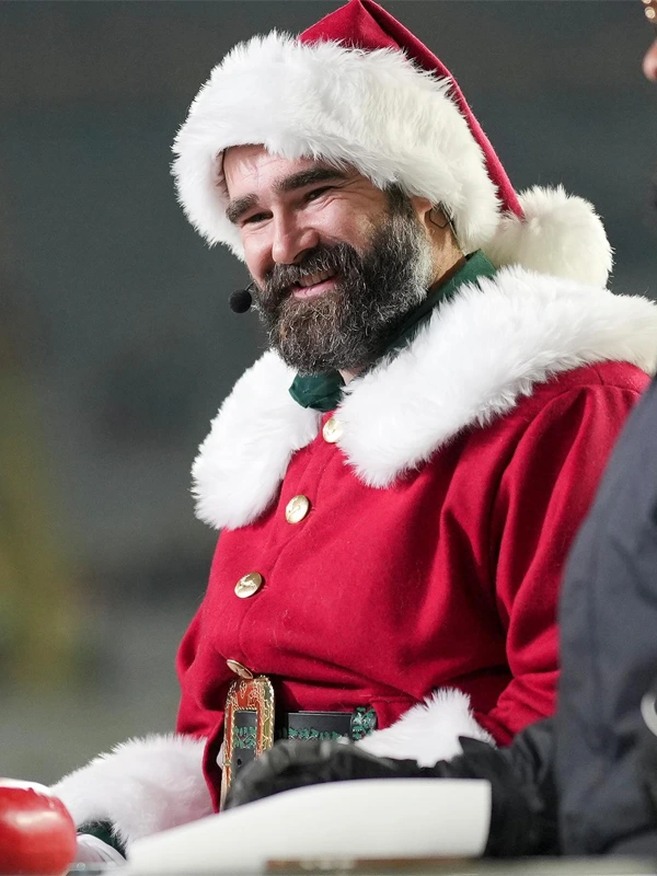 Jason Kelce Red Santa Coat