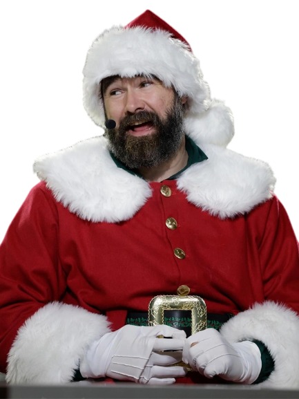 Jason Kelce Santa Claus Coat Red