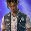 Juice WRLD Empty Out Your Pockets Black Studded Leather Vest