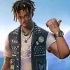 Juice WRLD Empty Out Your Pockets Studded Leather Vest Black