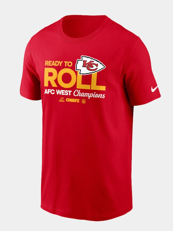 Kansas City Chiefs Nike 2024 AFC West Division Champions Locker Room Trophy Collection T-Shirt - Red