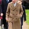 King Charles Christmas Service 2024 Brown Coat