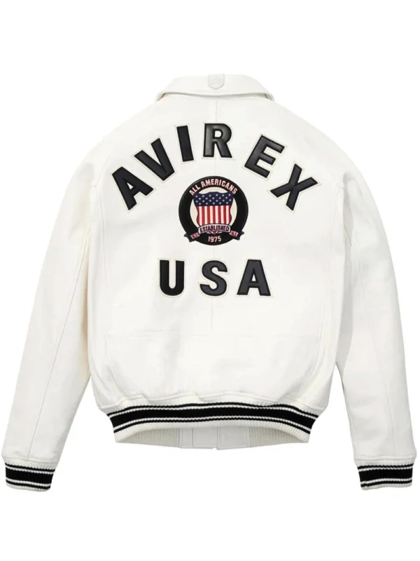 Lethal Bizzle Avirex White Jacket