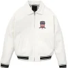 Lethal Bizzle Avirex White Leathe Jacket