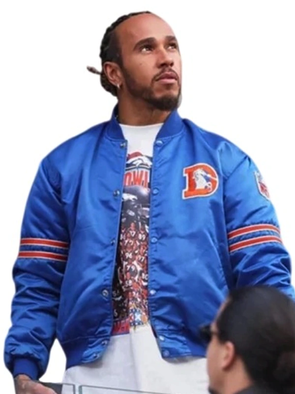 Lewis Hamilton Broncos Starter Varsity Jacket