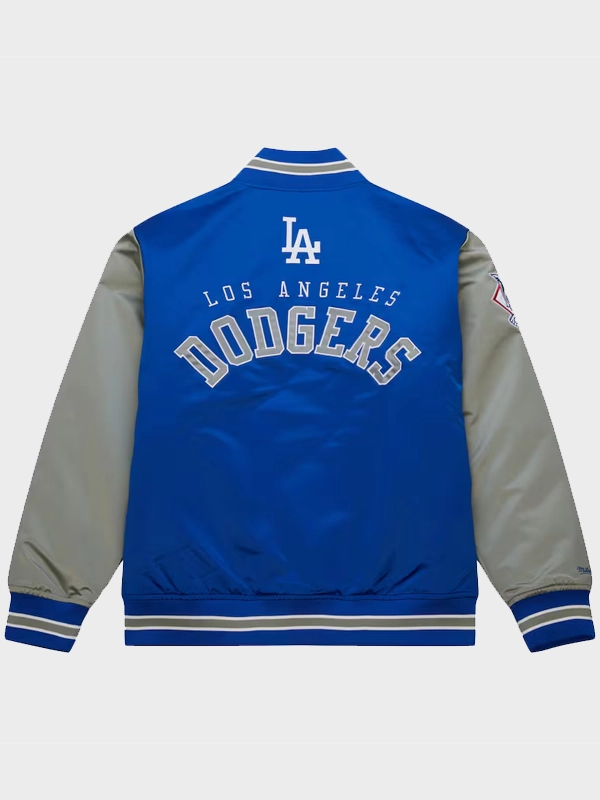 Los Angeles Dodgers Primetime Vintage Blue Satin Full-Snap Varsity Jacket