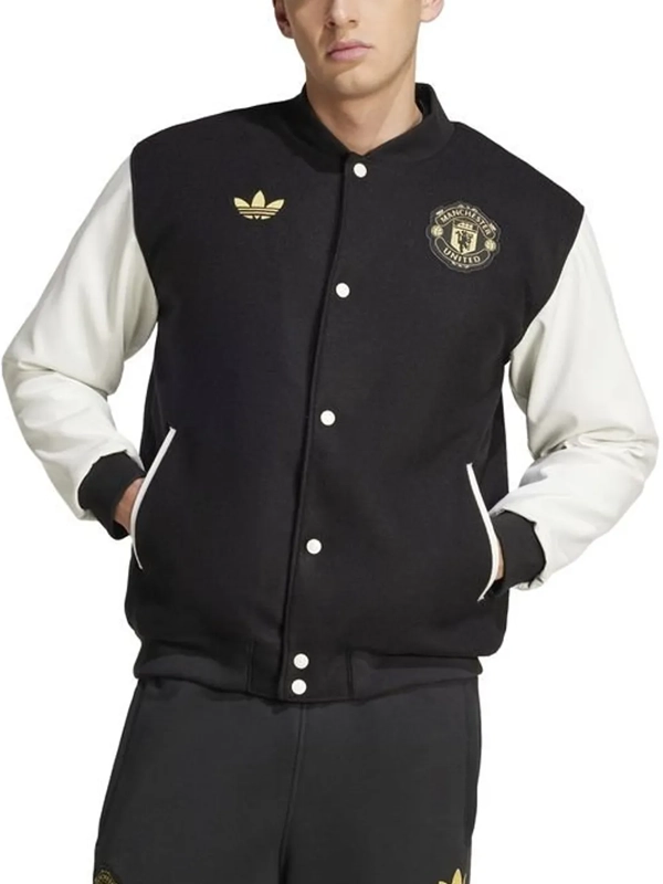 Manchester United Jacket Black & White