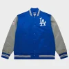 Men's Royal Los Angeles Dodgers Primetime Vintage Satin Full-Snap Jacket Blue